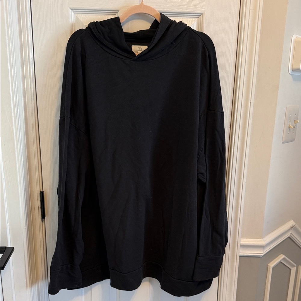 OFFLINE by Aerie Black Oversized Pullover Hoodie Sz XXL